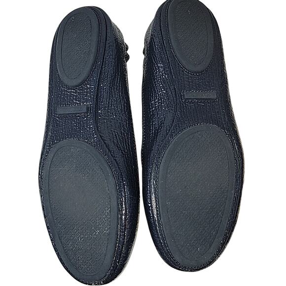 Tory Burch Minnie Patent Leather Travel Ballet Flats, Tory Navy, 9.5 - Picture 6 of 10